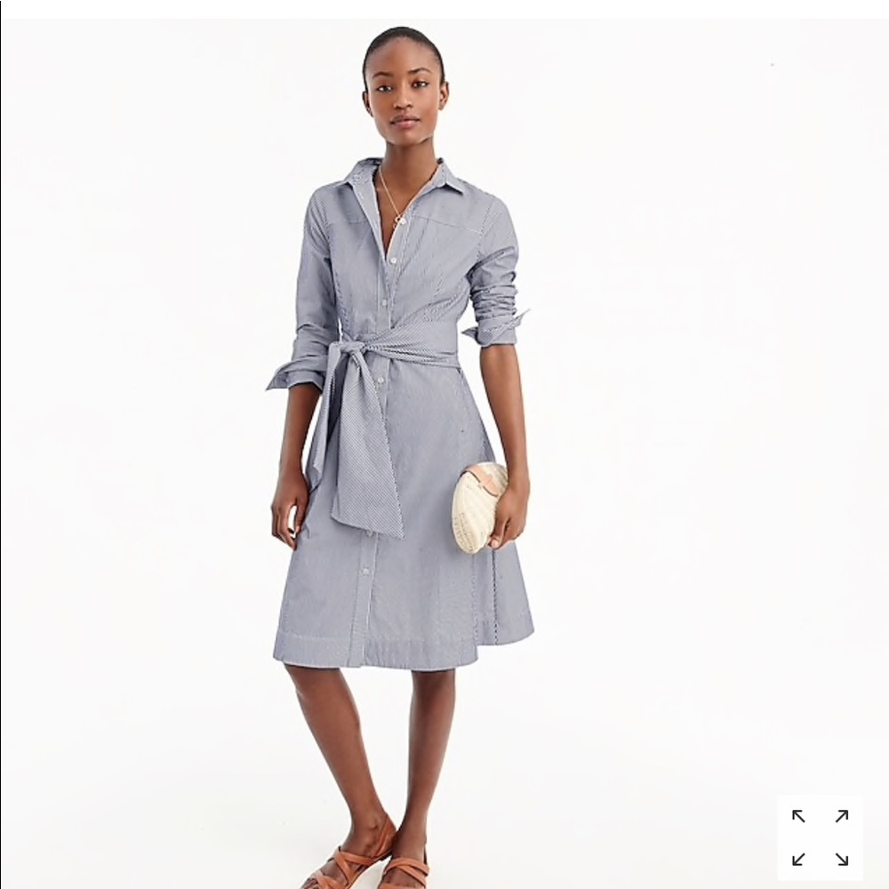 J Crew Tie-Waist Shirtdress
